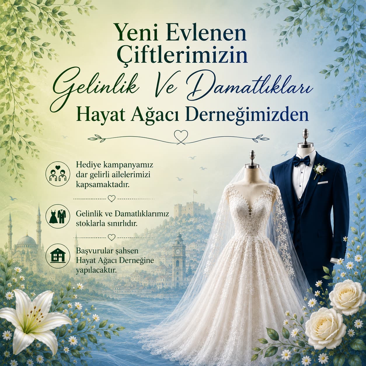 Gelinlik ve Damatlık Desteği